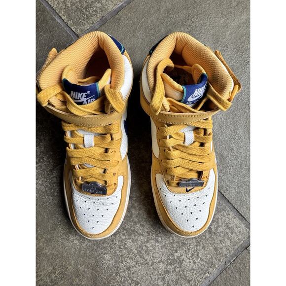 NIKE Air Force 1 High ’07 LV8 Wheat White Navy DO6729-700 Sz 5.5Y AF1 - Picture 2 of 7